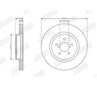 JURID 563624JC Brake disc