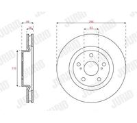 JURID 563699JC Brake disc