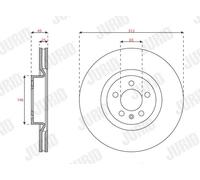 JURID 563724JC Brake disc