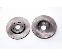 2x Brake disc Vented 6045450 KRAFT AUTOMOTIVE for RENAULT LAGUNA II