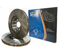 2x Brake disc Vented 6045985 KRAFT AUTOMOTIVE for CITROËN PEUGEOT TOYOTA