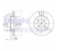 DELPHI BG2615 Brake disc