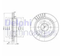 Delphi Pair of Brake Discs BG2700