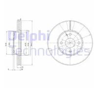 2x Brake disc Vented BG2804 DELPHI for MAZDA 323 S Mk IV 323 C Mk IV 323 F Mk IV