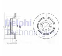 Delphi Pair of Brake Discs BG3041C