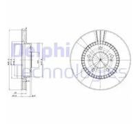 2x Brake disc Vented BG3061 DELPHI for HONDA ACURA