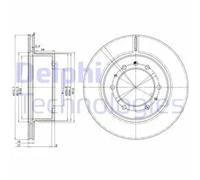 2x Brake disc Vented BG3117 DELPHI for NISSAN PATROL III/2 Station Wagon