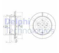 DELPHI BG3166 Brake disc