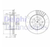 DELPHI BG3173 Brake disc