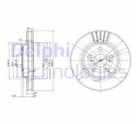 DELPHI BG3187 Brake disc