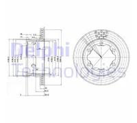 Delphi BG3399 Brake Disc