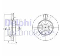 DELPHI BG3531 Brake disc