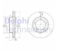 2x Brake disc Vented BG3558 DELPHI for TOYOTA LEXUS