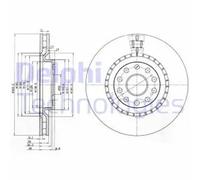 DELPHI BG3723 Brake disc