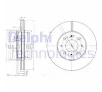 DELPHI BG3810 Brake disc