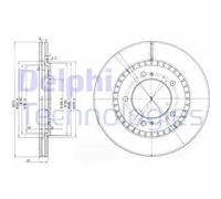 x2 Front Brake Disc Delphi BG3821 Fits Suzuki Grand Vitara Braking System Vented