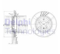 DELPHI BG3831 Brake disc