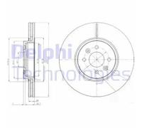 Delphi BG3929 2x Brake Discs Front 300mm ⌀ Fits Renault Grand Scénic Megane