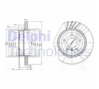 DELPHI BG3943 Brake disc