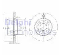 Delphi BG3995 2x Brake Discs Rear 292mm Diameter For Alfa Romeo 159 Brera Spider