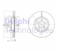 DELPHI BG5216C Brake disc