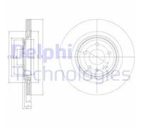 2x Brake disc Vented BG4078 DELPHI for AUDI A5 Q5 A4 B8 A4 B8 Avant A5 Sportback