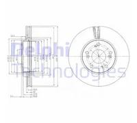 DELPHI BG4119 Brake disc