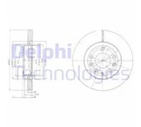 DELPHI BG4141 Brake disc