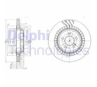2x Brake disc Vented BG4144 DELPHI for MERCEDES-BENZ S-CLASS S-CLASS Coupe SL