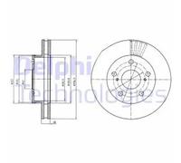 2x Brake disc Vented BG4181 DELPHI for TOYOTA HILUX VIGO VII Pickup