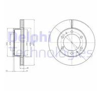DELPHI BG4211C Brake disc