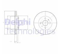 2x Brake disc Vented BG4213 DELPHI for DAIHATSU SUBARU