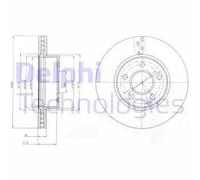 DELPHI BG4227C Brake disc