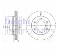 2x Brake disc Vented BG4229 DELPHI for MITSUBISHI PAJERO/SHOGUN IV SHOGUN II