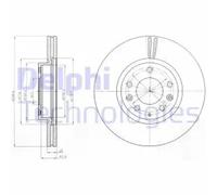 DELPHI BG4255C Brake disc