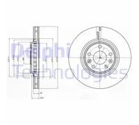 DELPHI BG4266 Brake disc