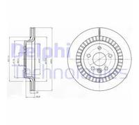 2x Brake disc Vented BG4270 DELPHI for VOLVO XC60 I SUV XC60 I VAN