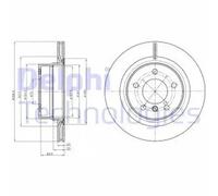 DELPHI BG4293C Brake disc