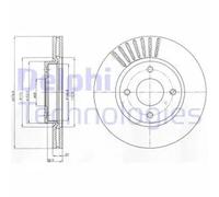 DELPHI BG4337 Brake disc