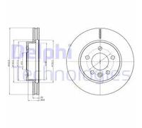 2x Brake disc Vented BG4343C DELPHI for VW AMAROK AMAROK Platform/Chassis