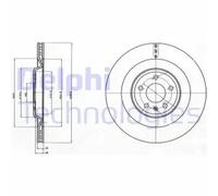 2x Brake disc Vented BG4387C DELPHI for AUDI A7 Sportback A8 D4 A6 C7