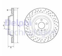 DELPHI BG4699C Brake disc