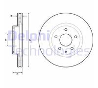 DELPHI BG4713C Brake disc