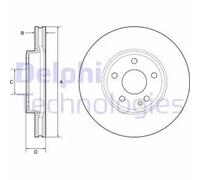 DELPHI BG4788C Brake disc