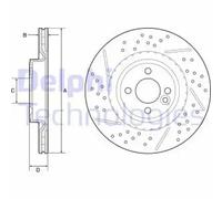 DELPHI BG4789C Brake disc