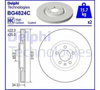 DELPHI BG4824C Brake disc
