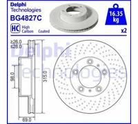 DELPHI BG4827C Brake disc