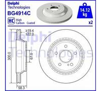 X2 PCS L&R SIDES BRAKE DISC BG4914C