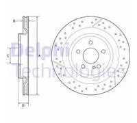 DELPHI BG4958C Brake disc