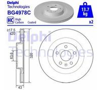 DELPHI BG4978C Brake disc